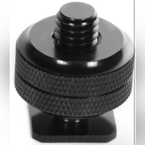 Veenajo 1/4"-20 Hot Shoe Mount Adapter Tripod Screw Adapter for DSLR Camera - Picture 4 of 7